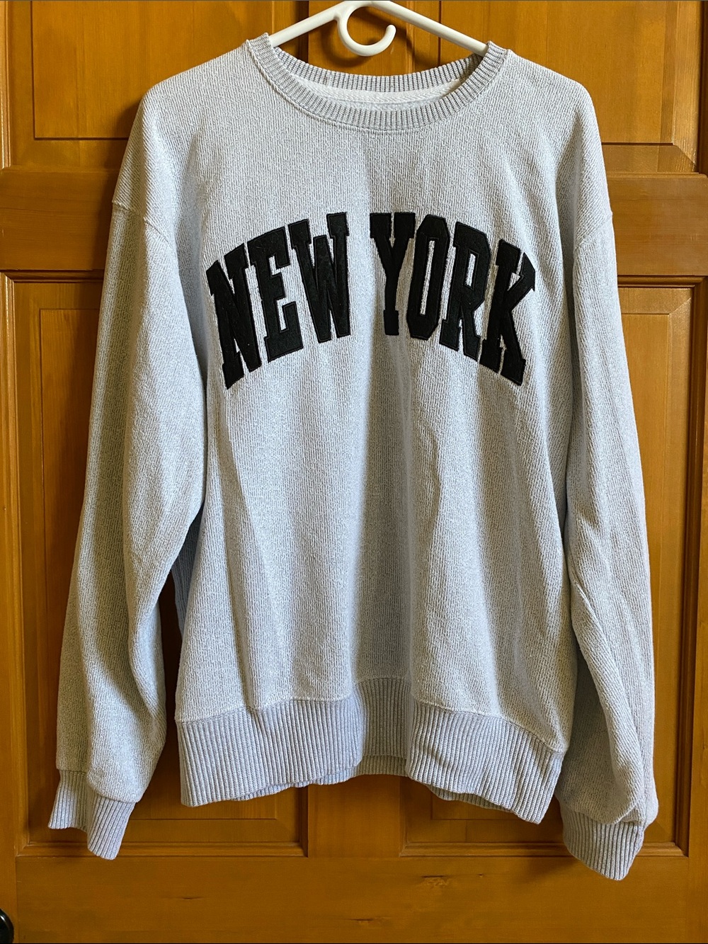 Light Gray NEW YORK Crewneck Sweatshirt for Women